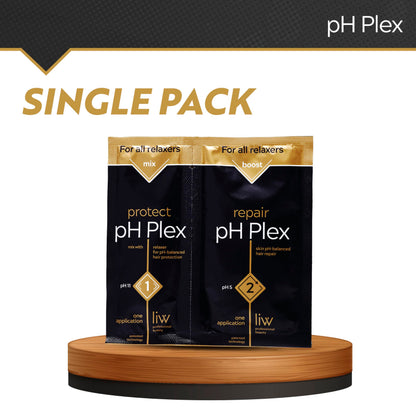 LIW pH Plex hair treatment mixed with home relaxer product for damage control