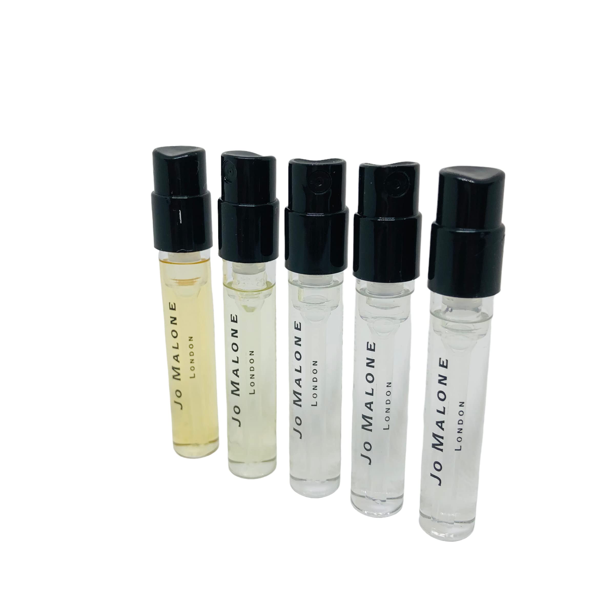 Five piece Jo Malone London perfume sample collection