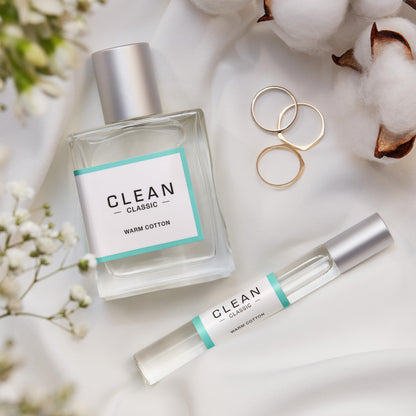 Clean Classic holiday gift collection demonstrating product scale next to a lifestyle setup