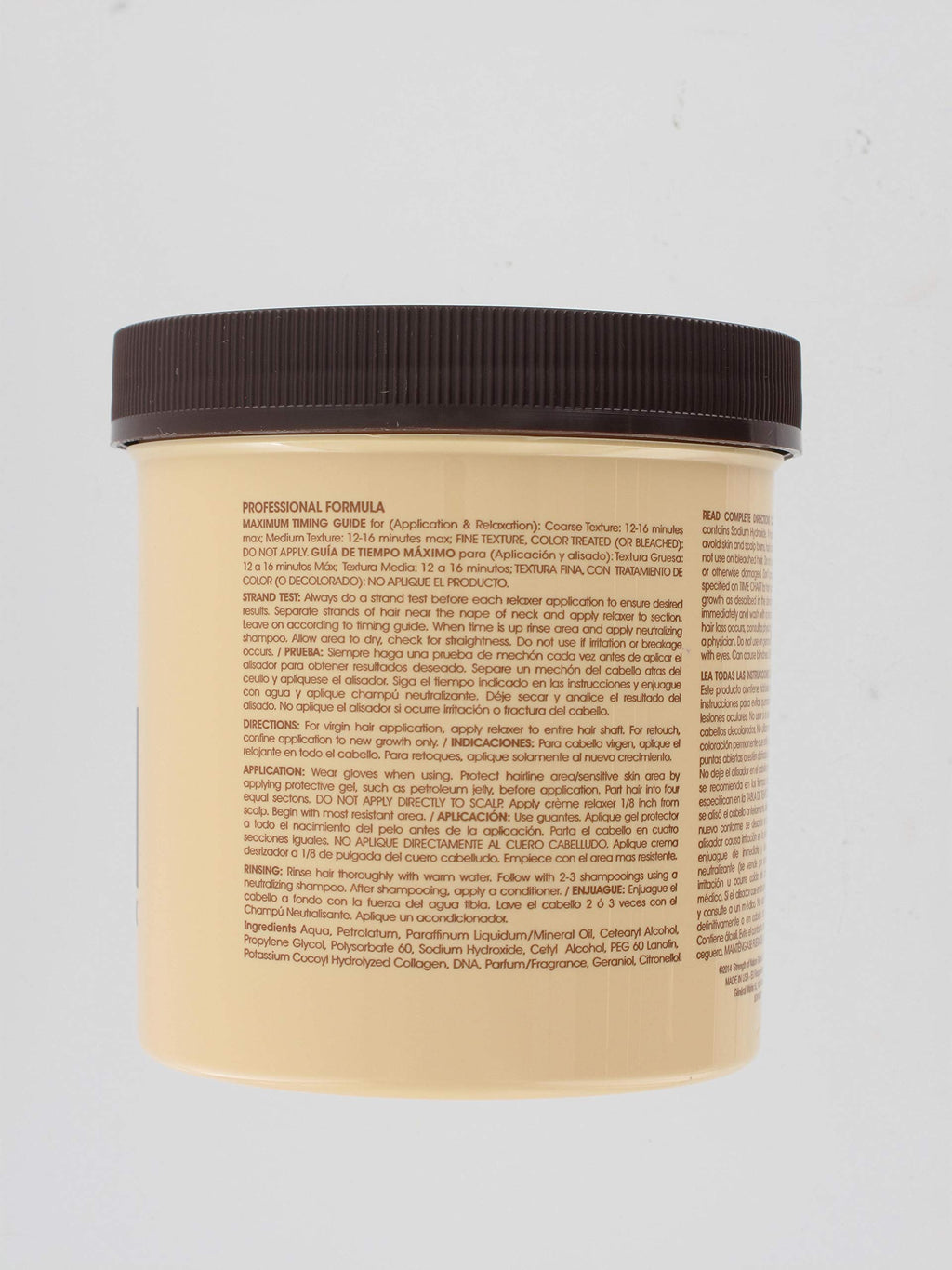 Professional Tcb hair relaxing creme 15 Ounce jar packaging