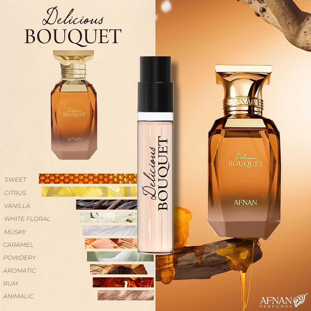 Afnan Bouquet collection miniature perfume vials for women