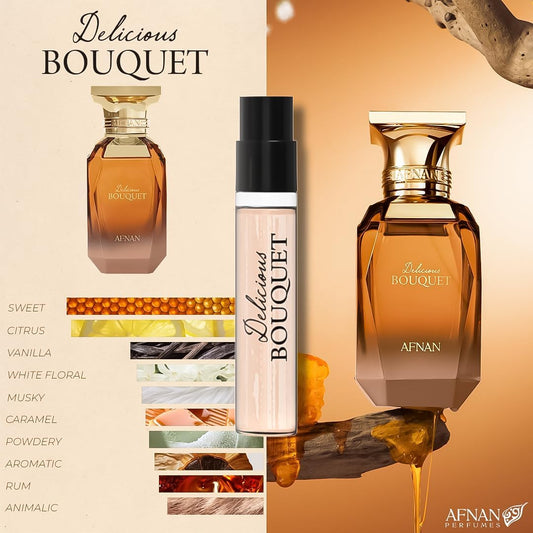 Afnan Bouquet collection miniature perfume vials for women