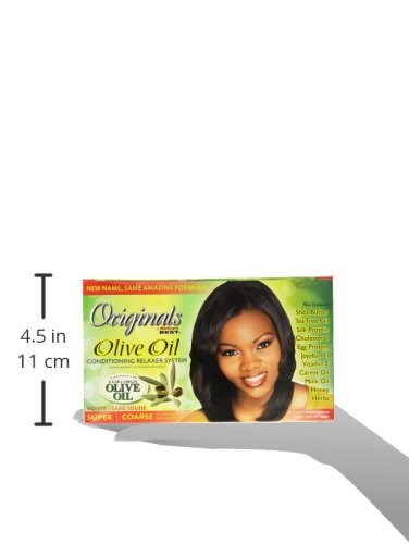 Back of Originals by Africa's Best relaxer kit showing ingredients and benefits