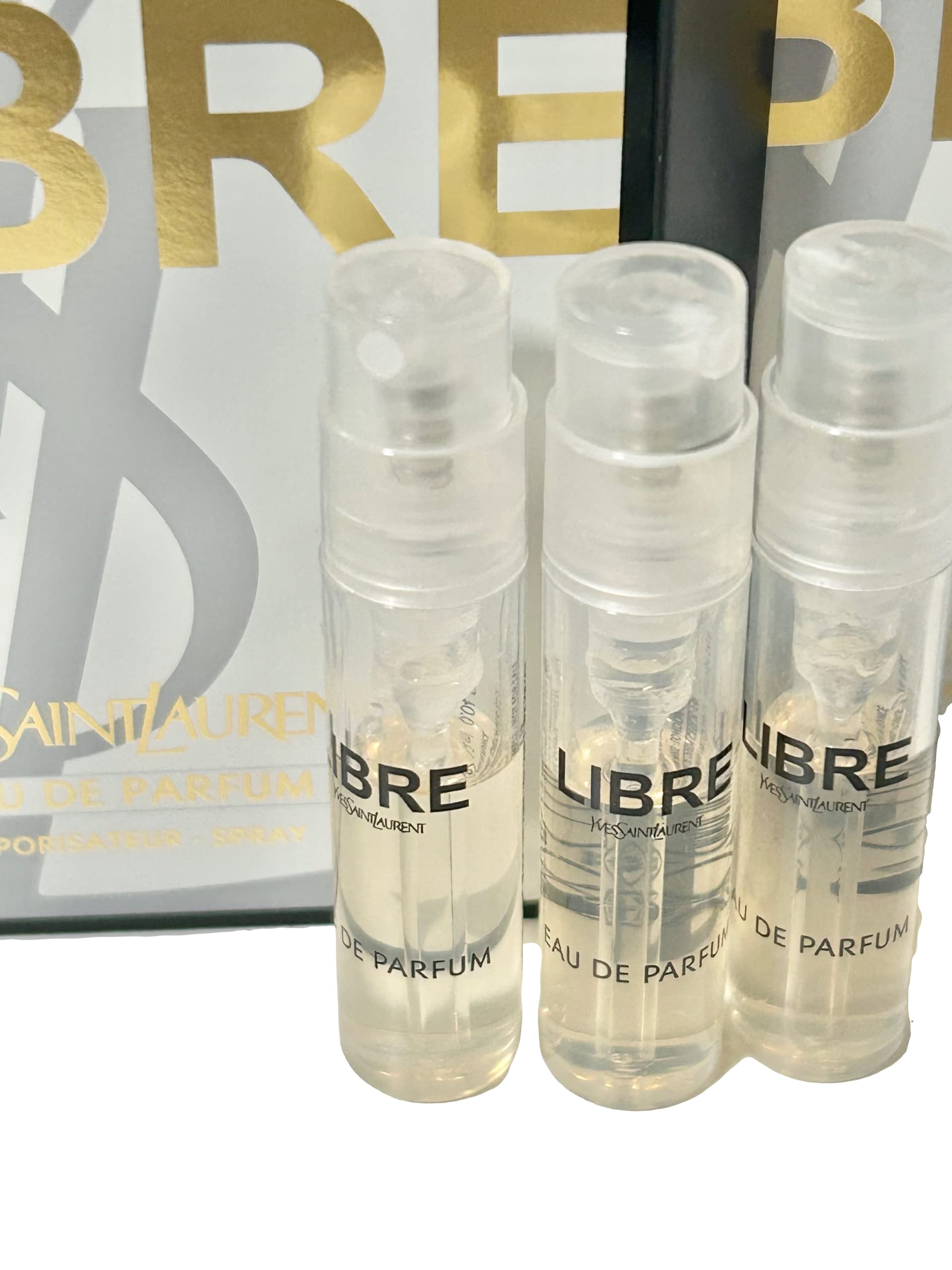 Yves Saint Laurent Libre miniature women fragrance set detailing portable packaging