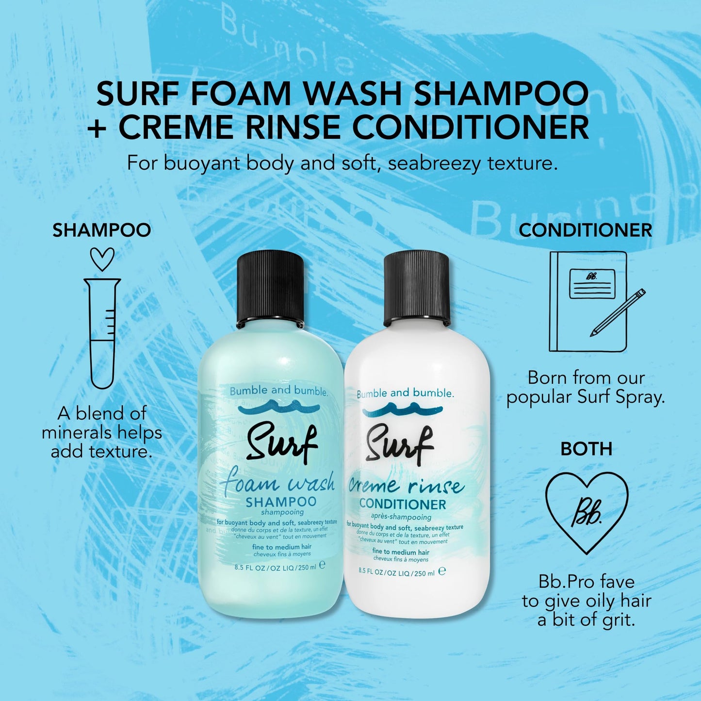 Bumble and bumble volumizing hair conditioner back label view
