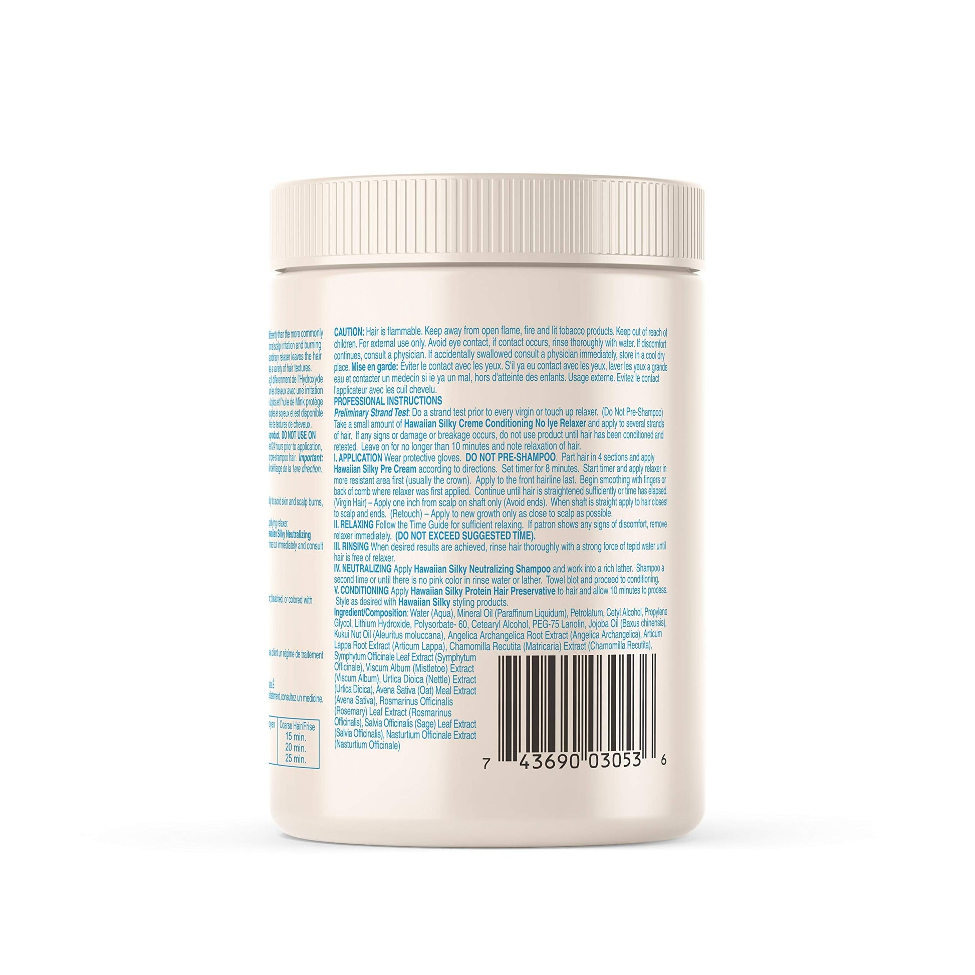 Authentic USA imported Hawaiian Silky Beige formula 20 Ounce container for sensitive scalps