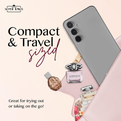 Compact designer travel size perfume bottles for women