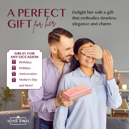 Top view of Scent Town luxury fragrance gift set
