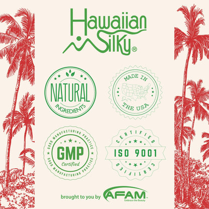 Hawaiian Silky conditioning hair relaxer with olive oil blend texture view