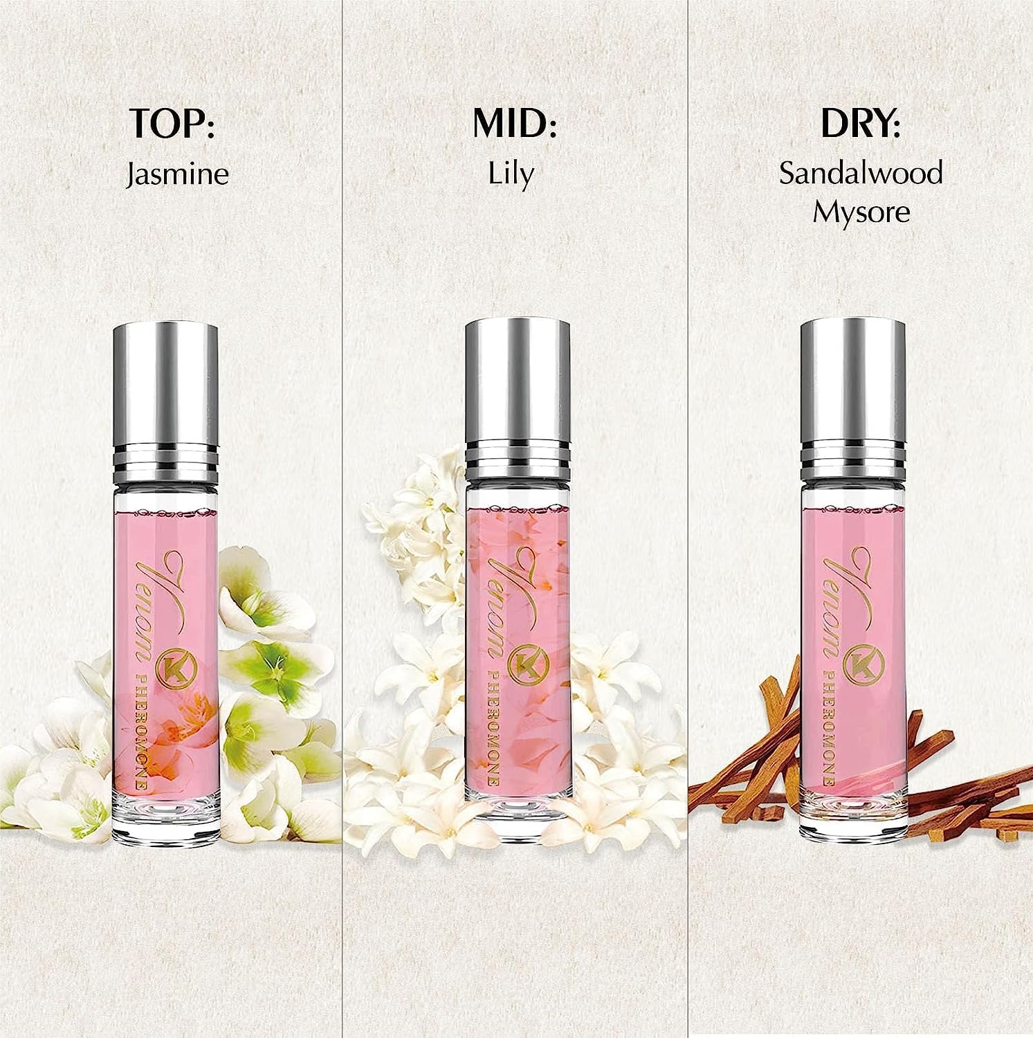 The three piece travel size travel perfume collection displayed together on a clean backdrop.