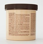 Top view of the imported TCB hair relaxer jar showing its secure sealing.