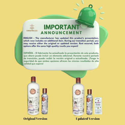 Side angle of the Ritual Botanico natural keratin home treatment packaging showcasing the included clarifying shampoo