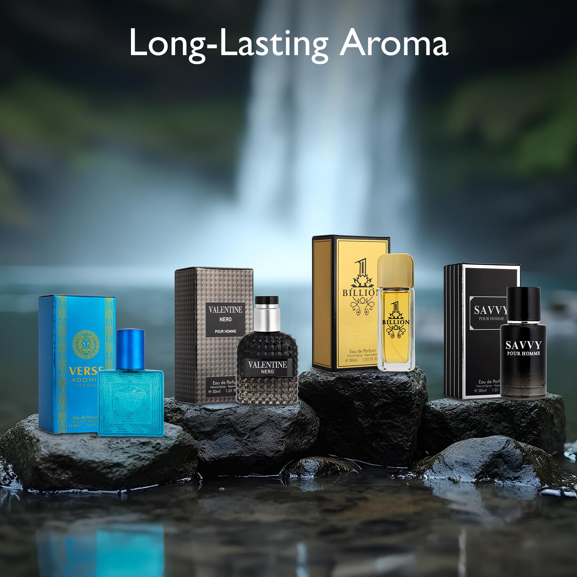 Verse Adonis 30 milliliter blue glass fragrance bottle
