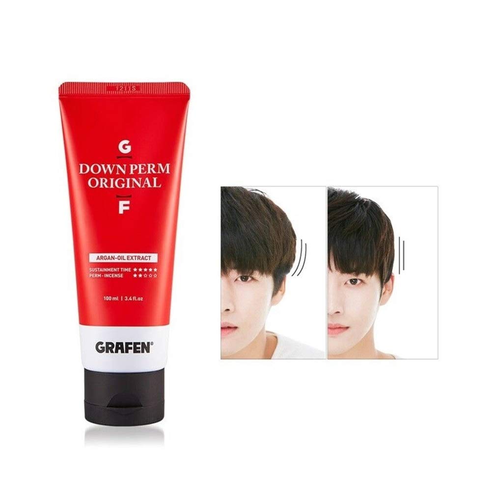 Grafen self styling side hair cream packaging with included application brush.