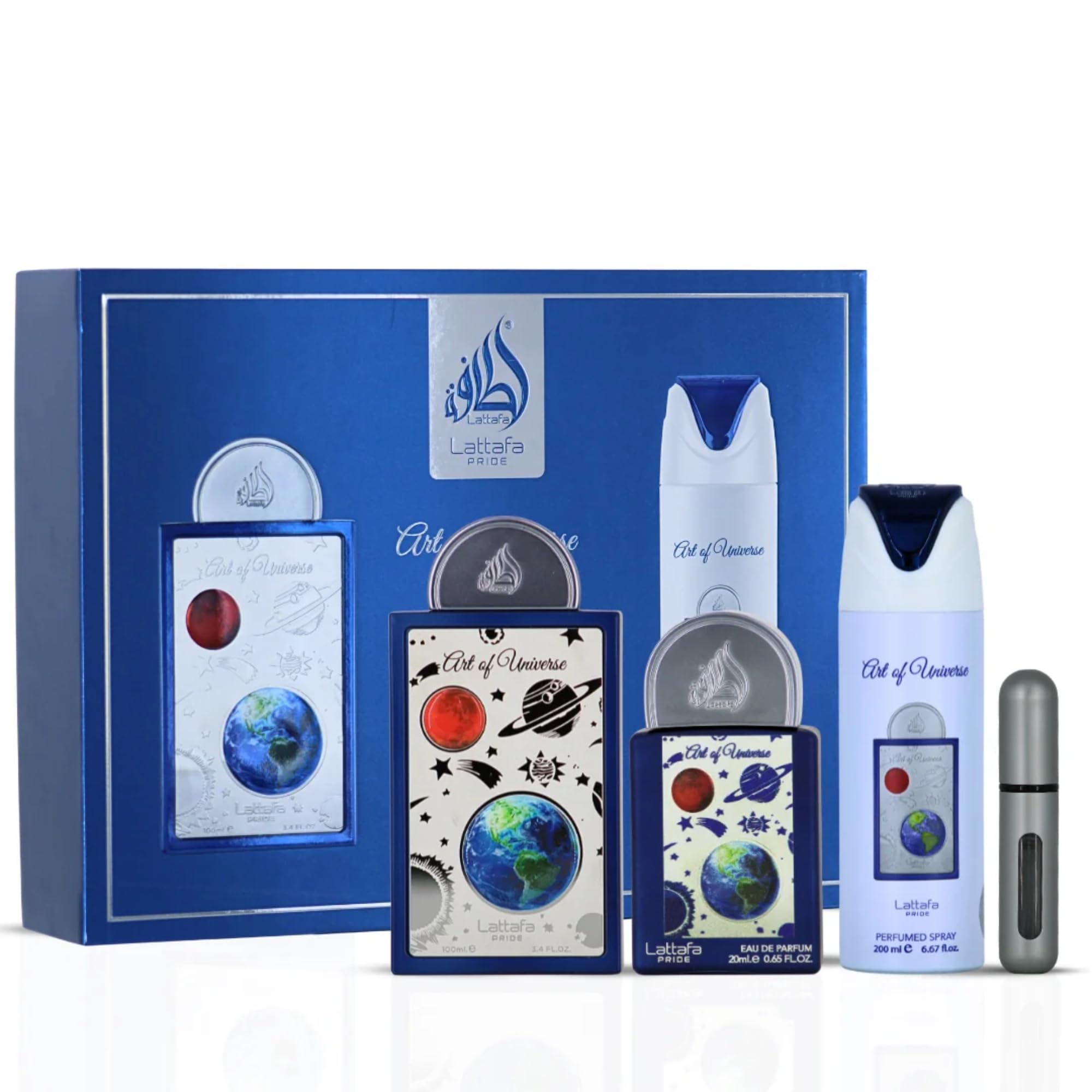Lattafa Pride unisex fragrance collection set components
