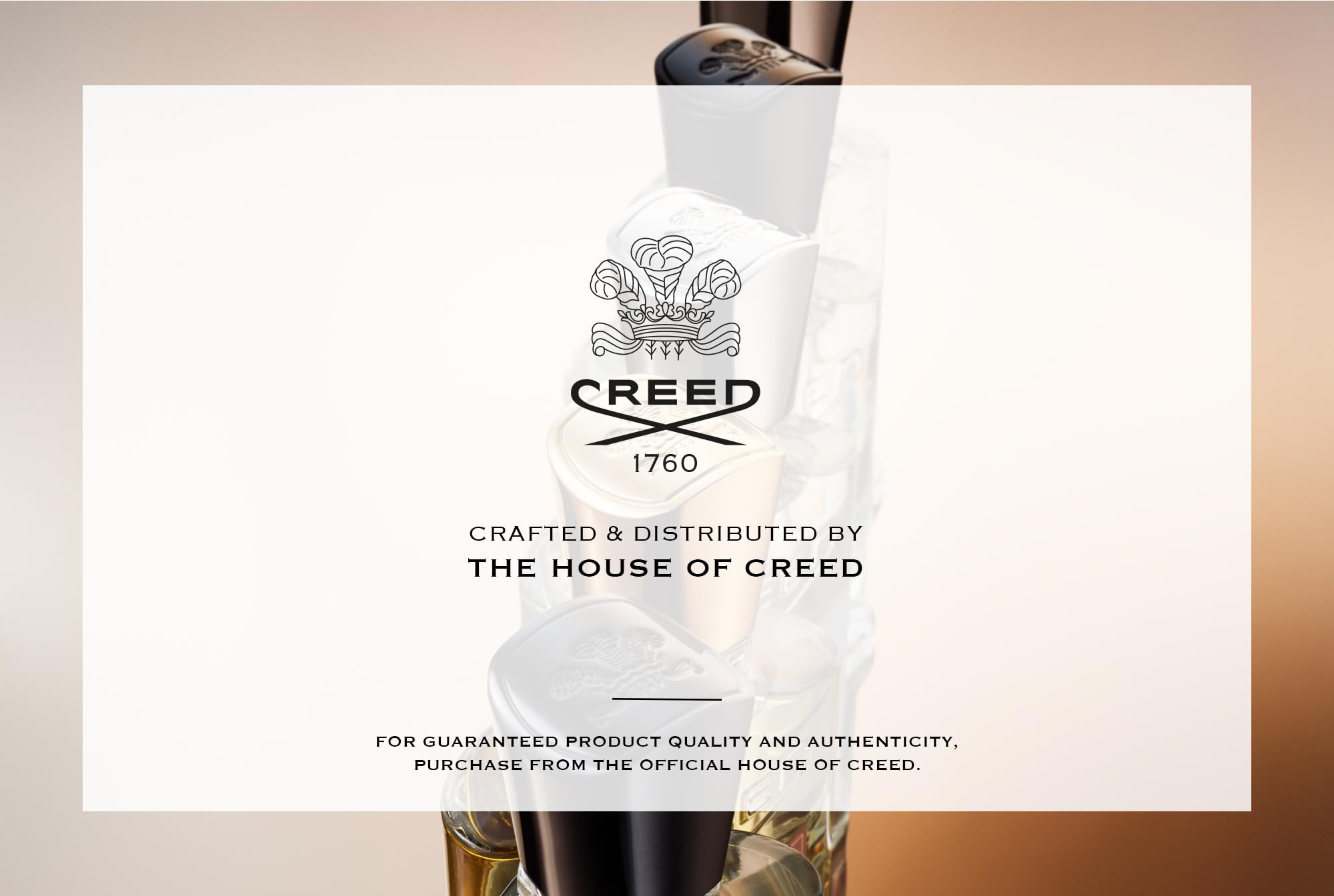 Close up of Creed Men's fragrance sample set vials