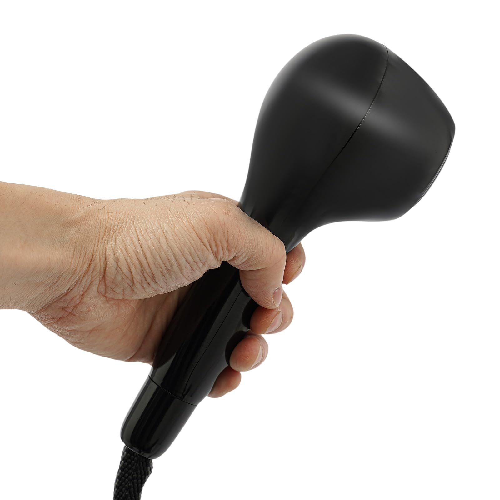 ATOLOMOTOR salon hair steamer gun emitting fine nano-ionic vapor molecules for deep conditioning treatments.