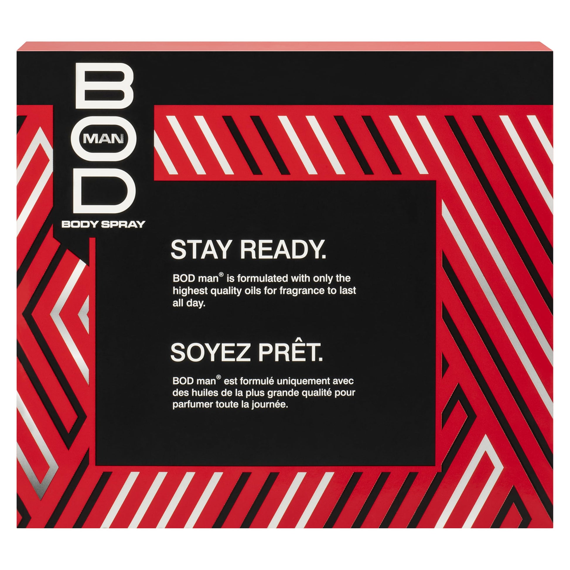 Close up of the BOD Man 3 piece fragrance collection set