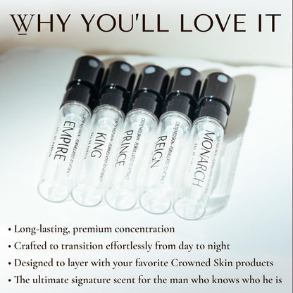 Crowned Skin Empire scent vial from the discovery pack