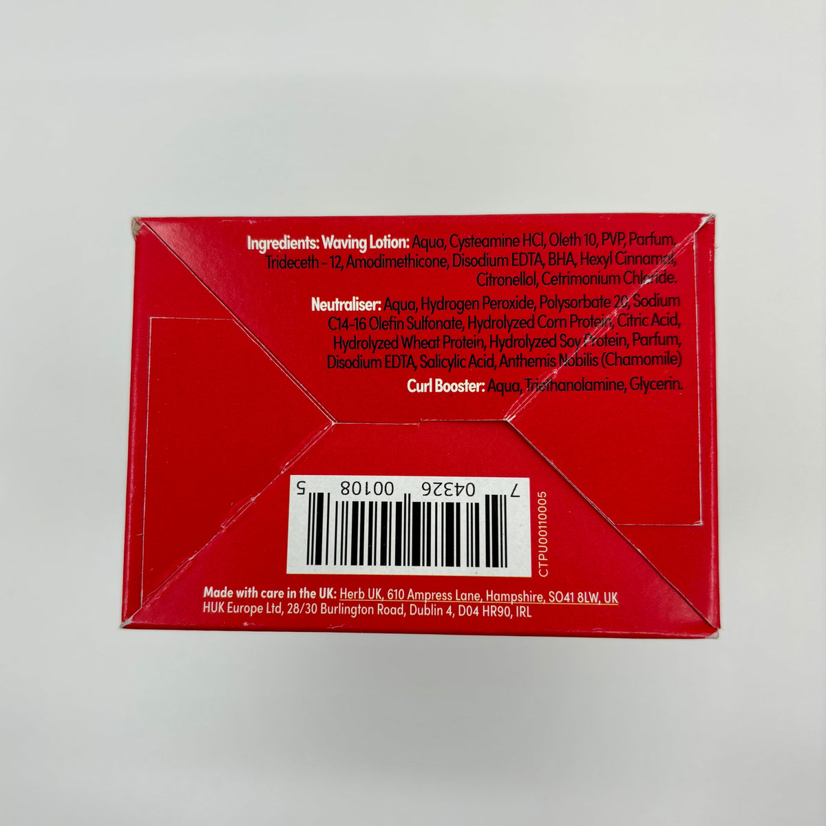 Side view of Pin-Up Original 170ml twin pack packaging showcasing the salon quality home perm formula.