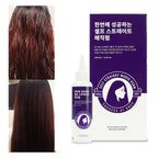 Korean home hair straightening kit bottle with product volume and brand details.