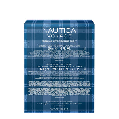 Nautica Voyage Eau de Toilette and body spray combo