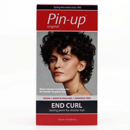 Two boxes of Pin-up Original home perm solution for partial perming on fringes and crowns.