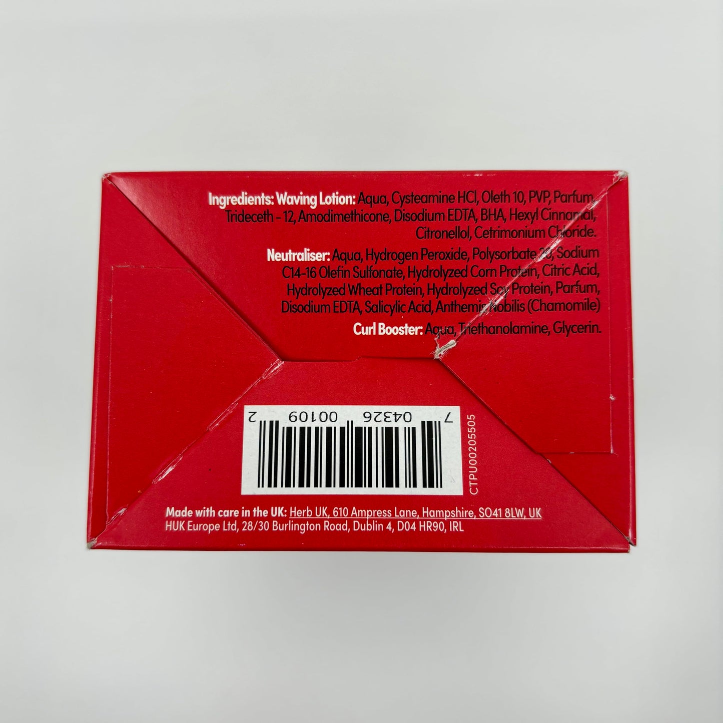 Authentic USA imported Pin-up Original End Curl treatment kit for vegan friendly hair curling.