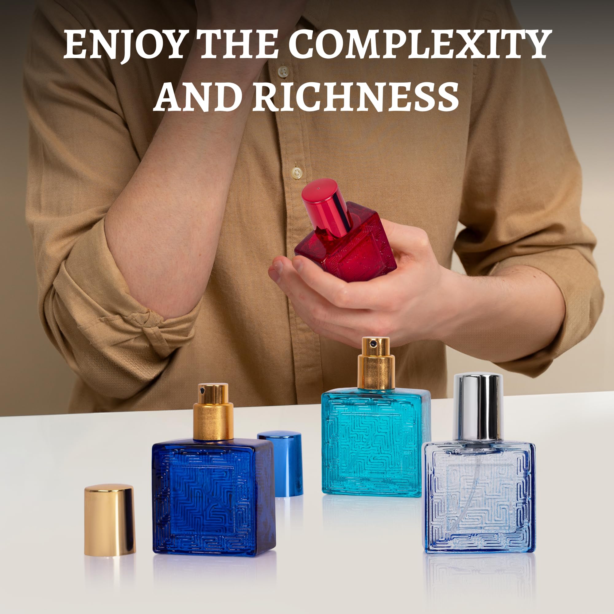 NovoGlow Verse gift set featuring aromatic and woody scents