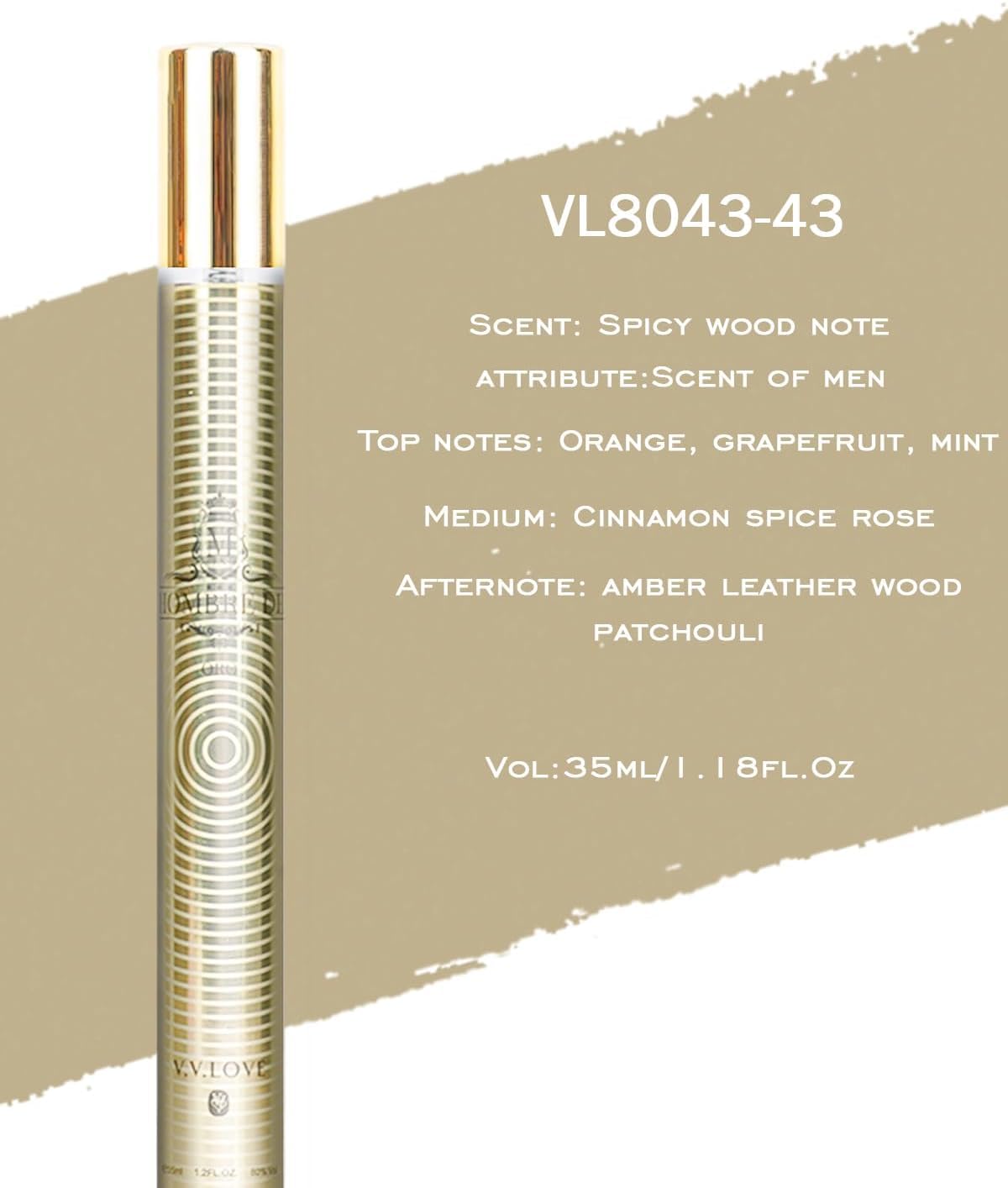 Six bottles of Ofun fragrance for men collection