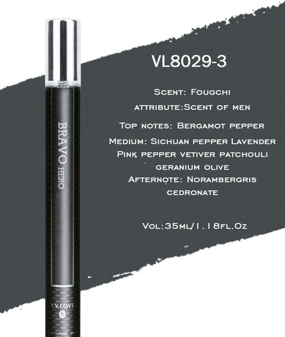 Close up of 35ml Ofun travel size perfume bottles