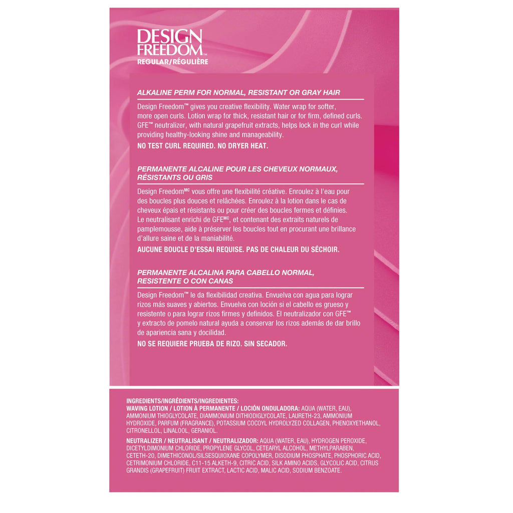 USA imported professional hair perming kit for normal resistant and gray hair texture transformation