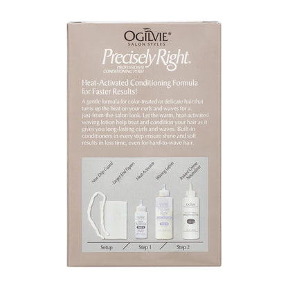 Ogilvie professional conditioning perm heat activated formula bottles inside pack