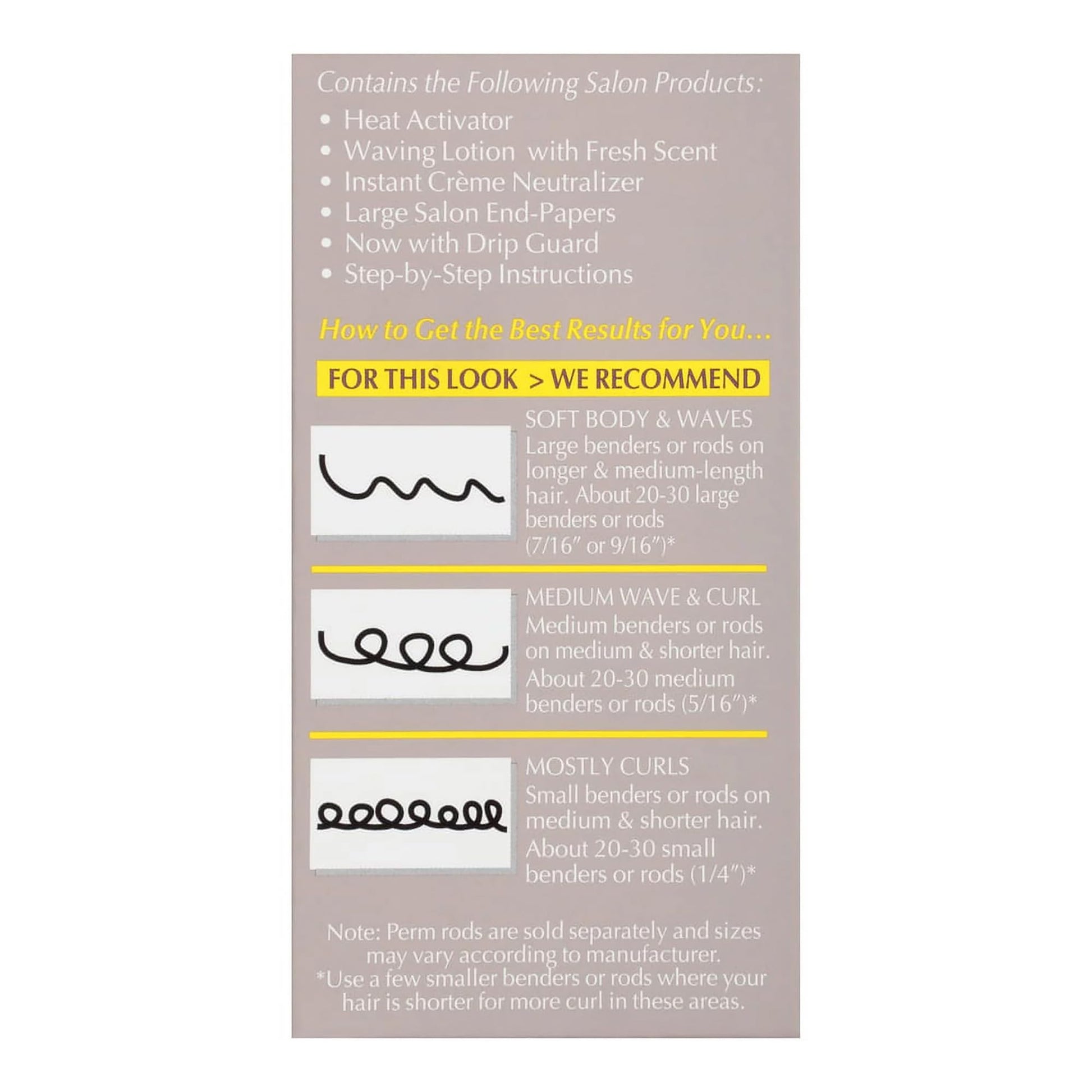 Ogilvie waving lotion and instant creme neutralizer bottles for curly hair transition