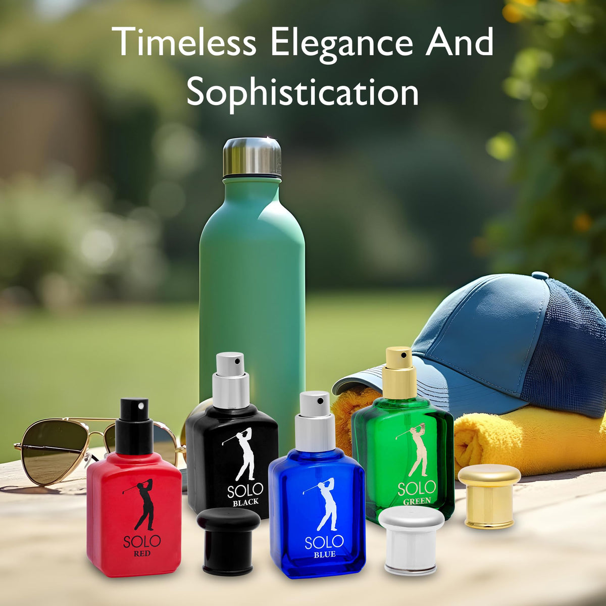 NovoGlow Solo collection for men woody citrus spicy notes