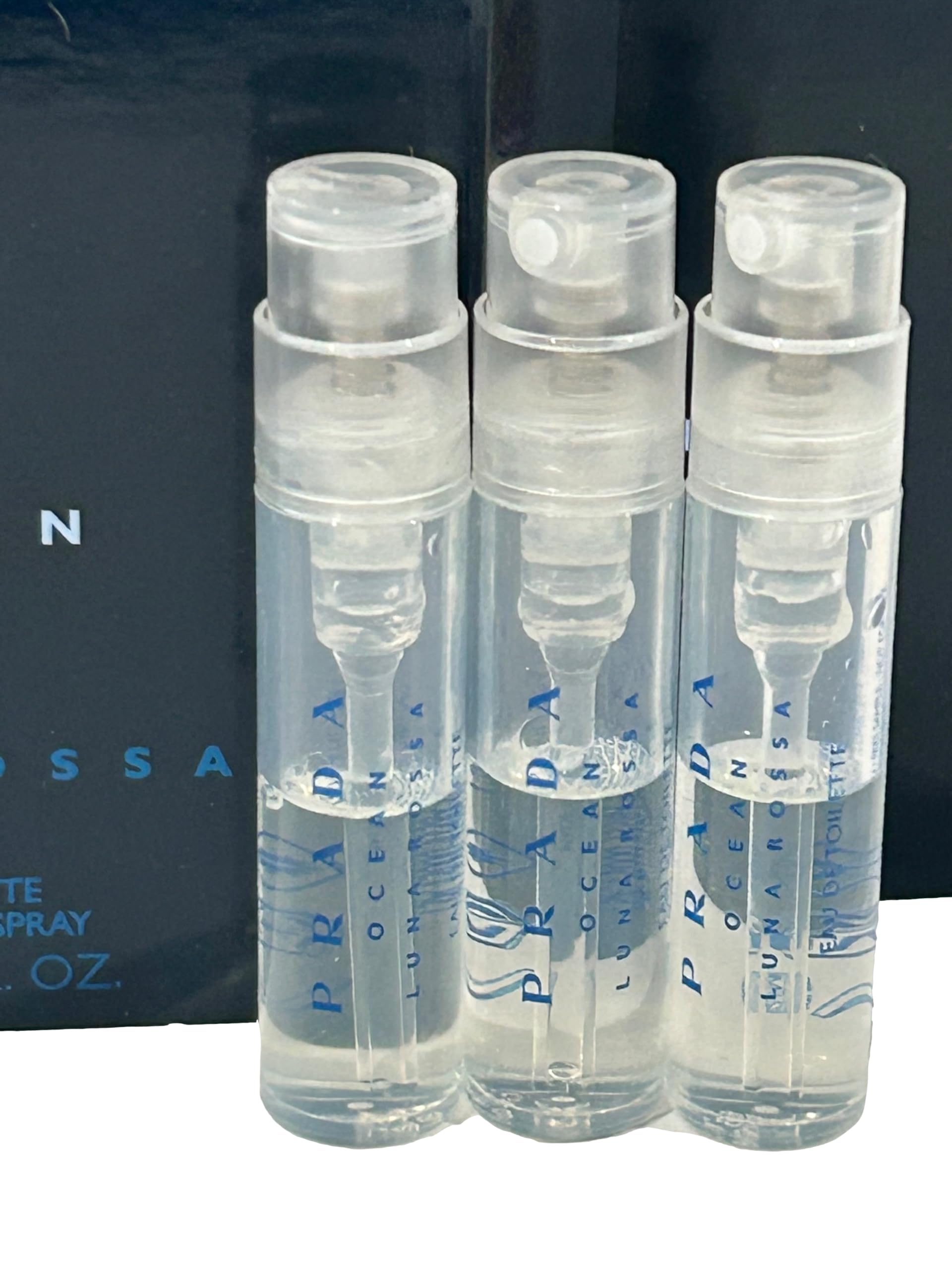 Prada travel size fragrance vials for men collection