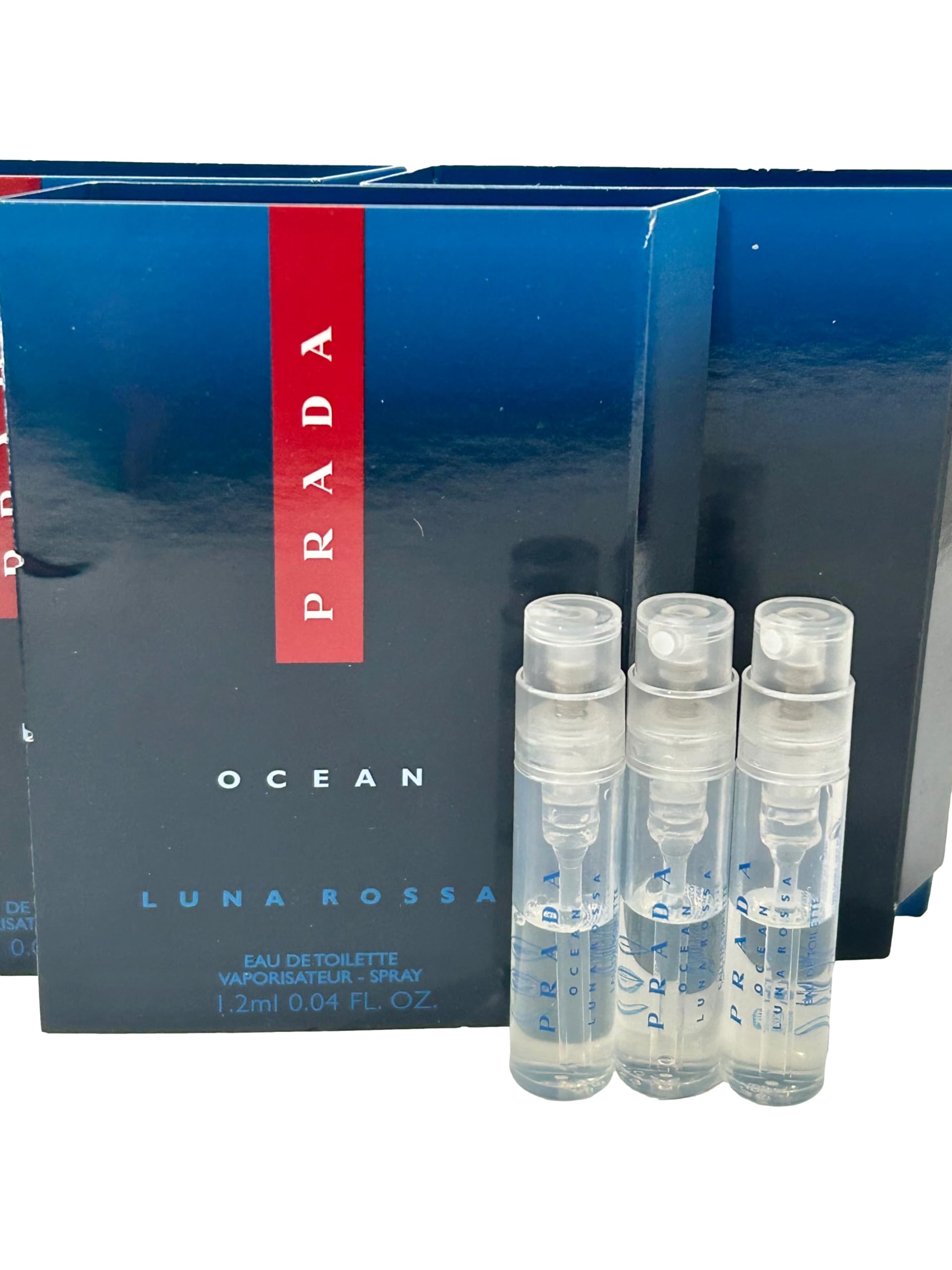 Prada Luna Rossa Ocean 1.2 milliliter perfume sample vials