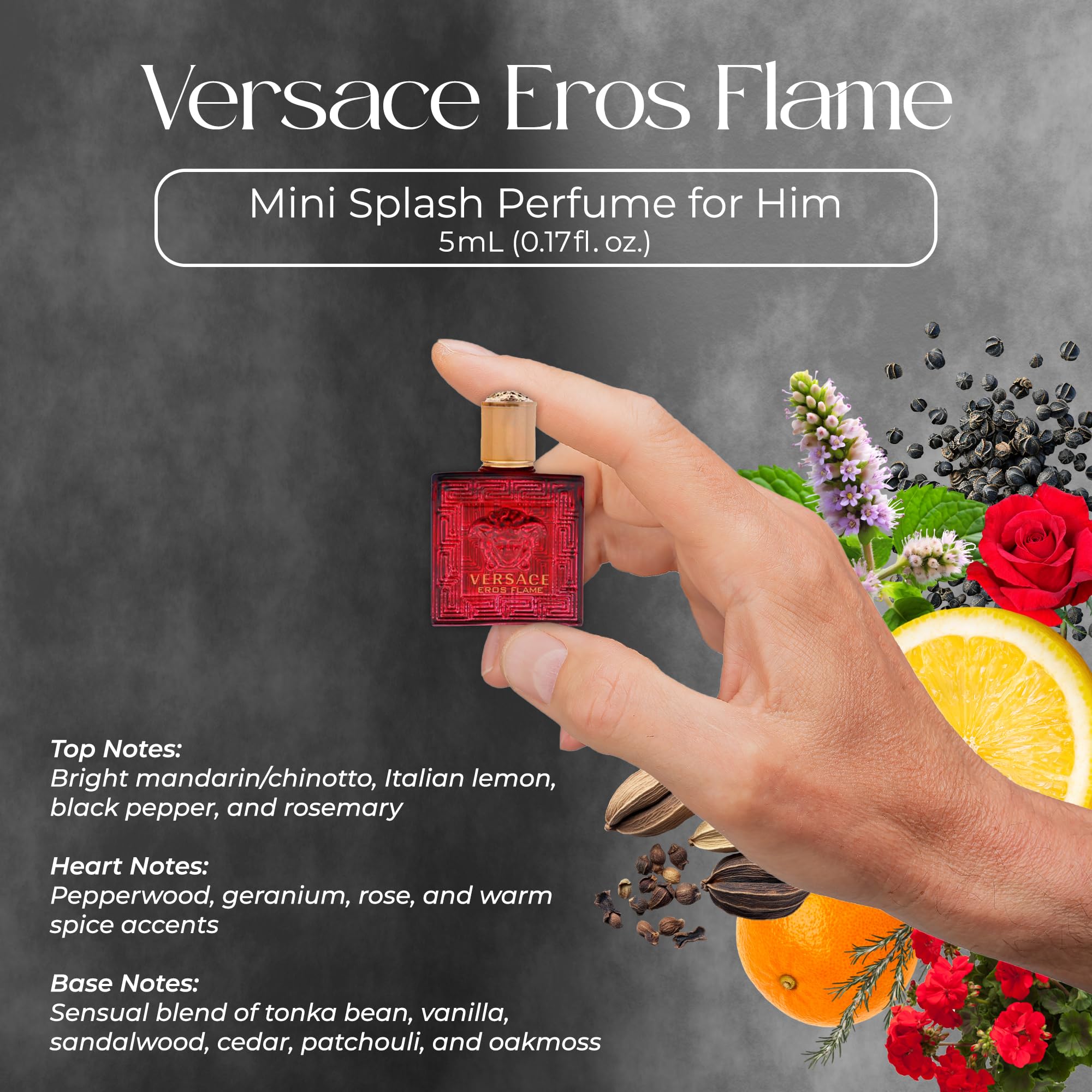 Premium collectible blue gift box containing four Versace men's fragrance miniatures open view