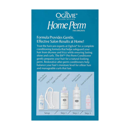 Side view of the Ogilvie original home perm kit showing the included drip guard feature.