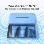 Gianni Versace masculine travel grooming kit with Eau de Toilette shower gel and balm