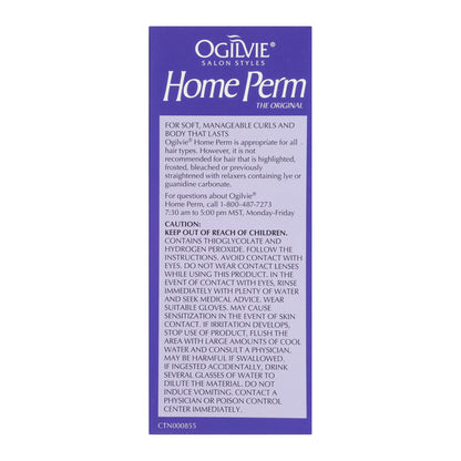 Ogilvie salon style permanent curls kit for men and women imported hair care solution