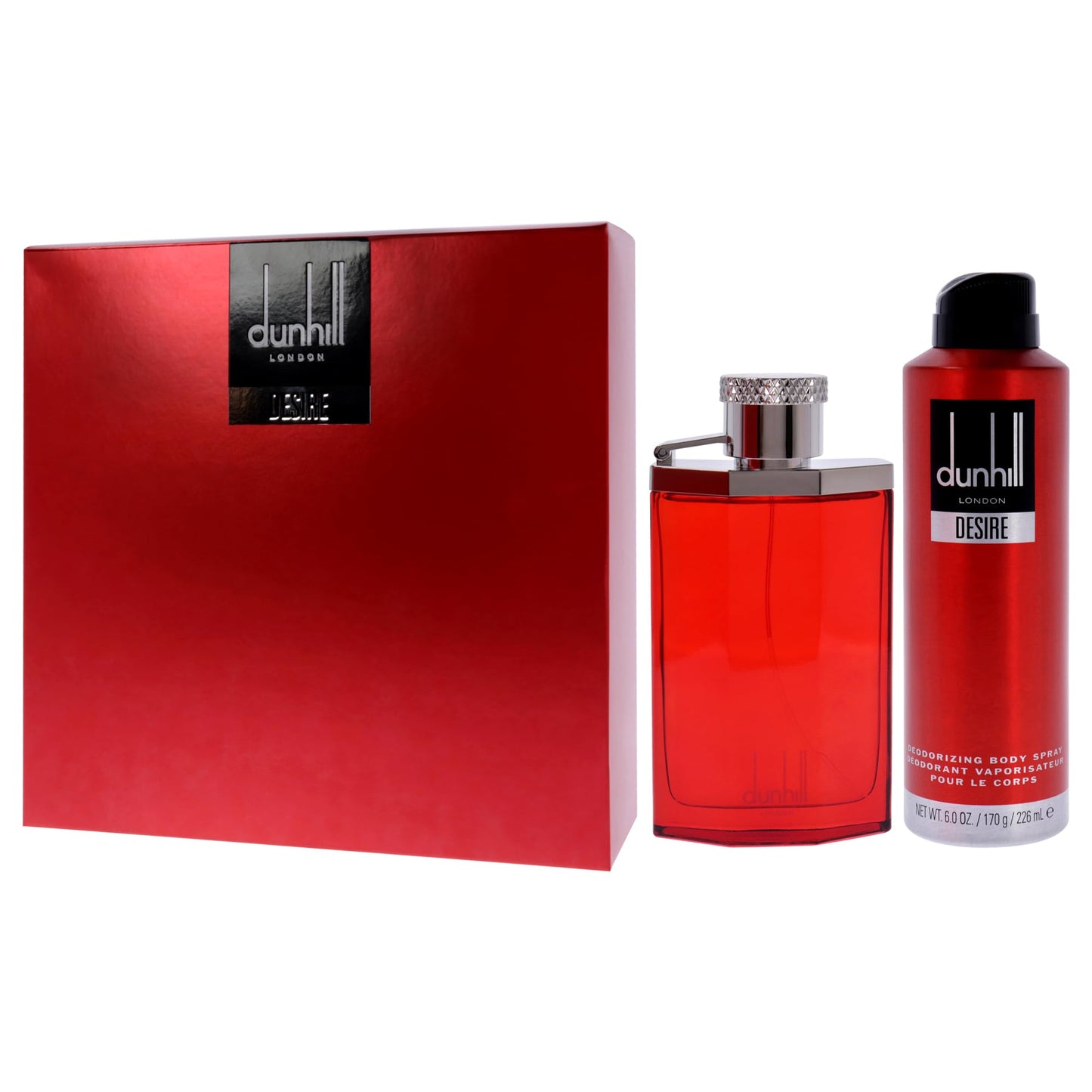 Authentic Alfred Dunhill Desire Red gift set packaging