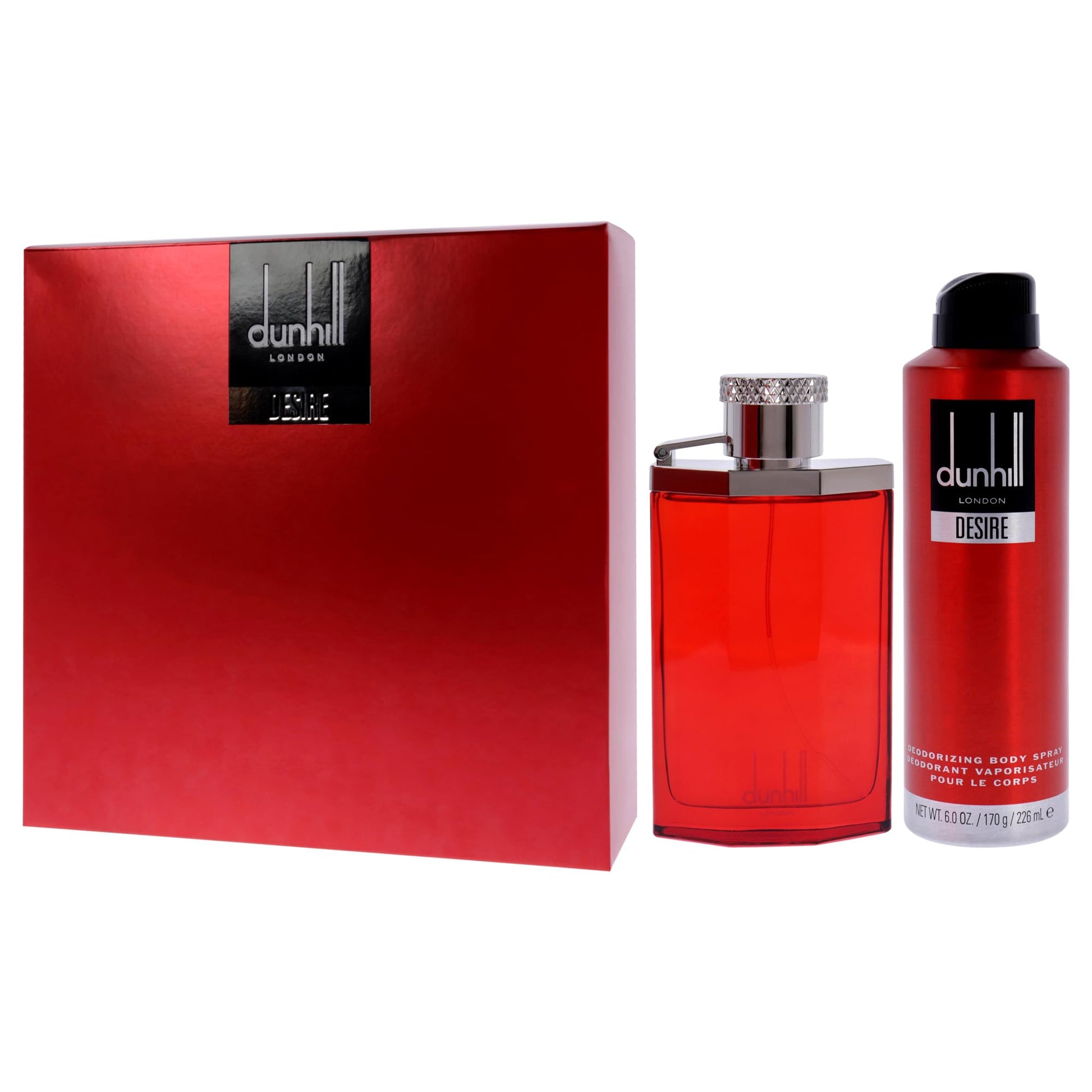 Authentic Alfred Dunhill Desire Red gift set packaging