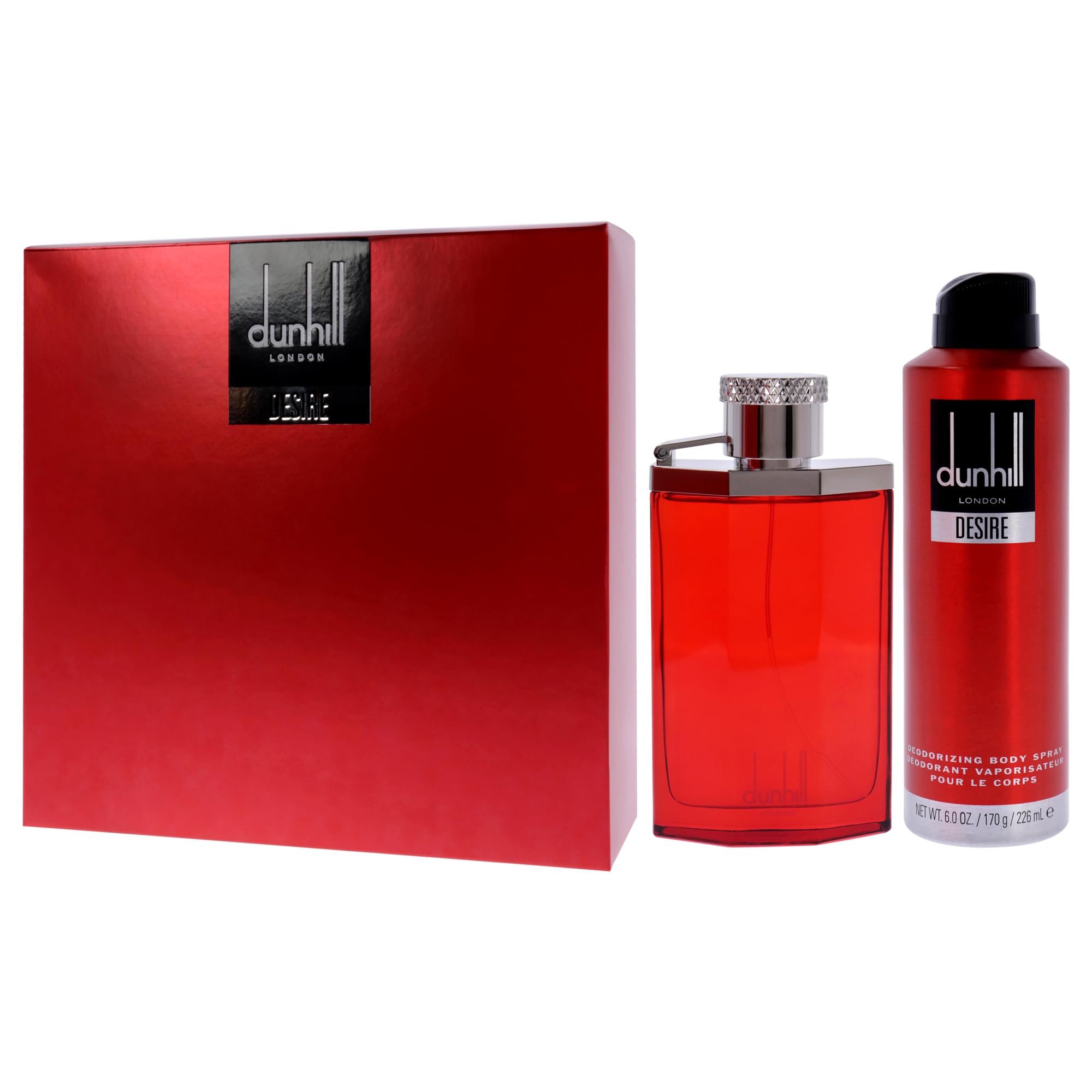 Authentic Alfred Dunhill Desire Red gift set packaging