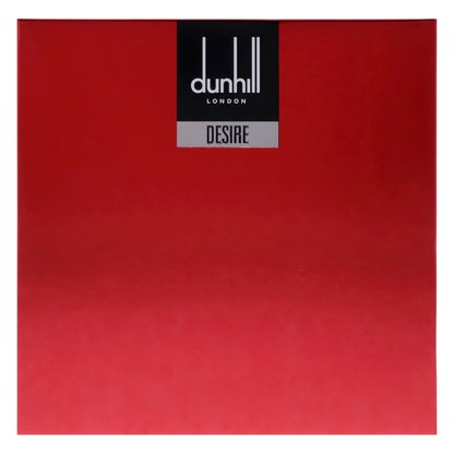 Close up of Alfred Dunhill Desire Red cologne bottle