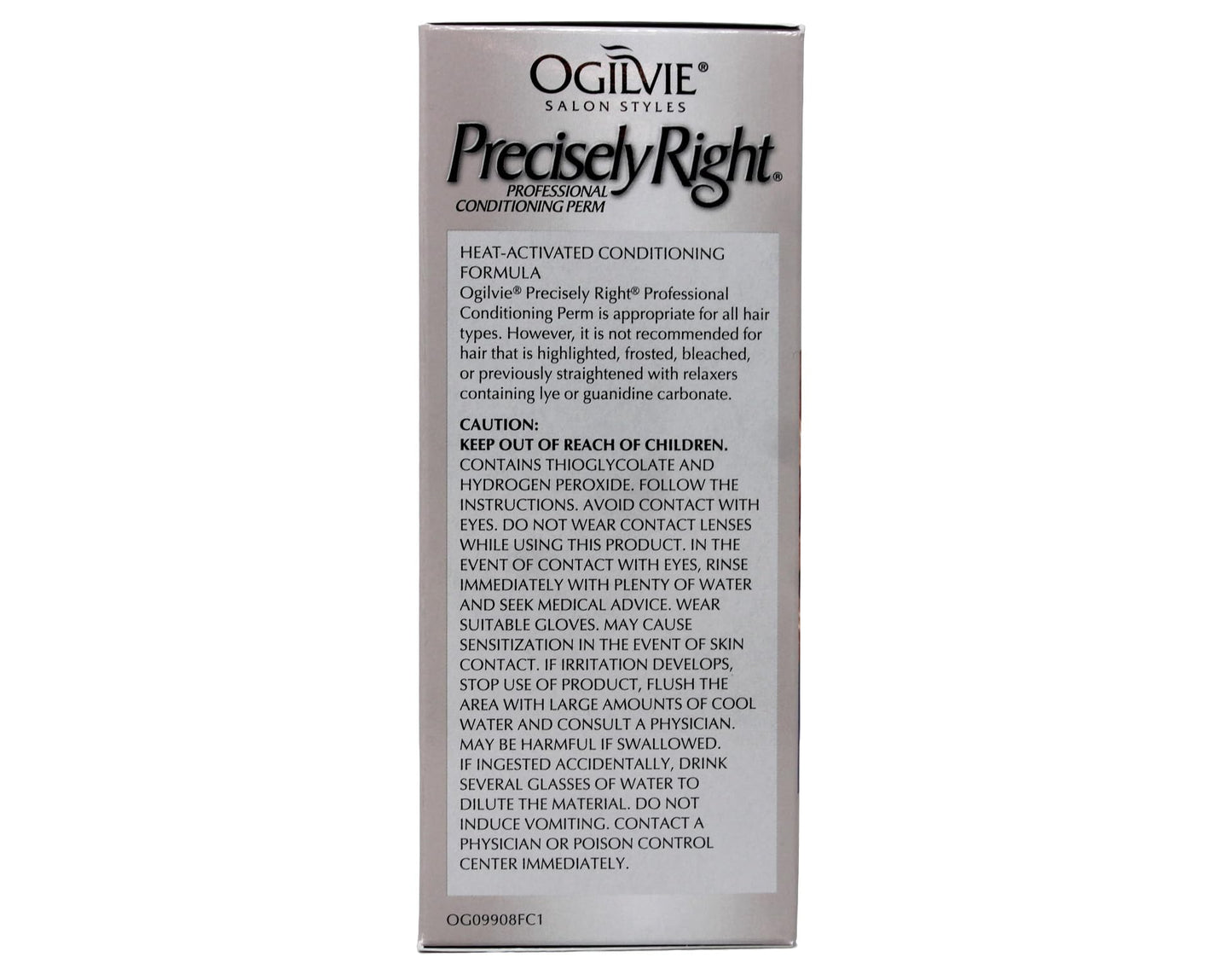Ogilvie heat activated conditioning perm treatment elements including lotion and neutralizer