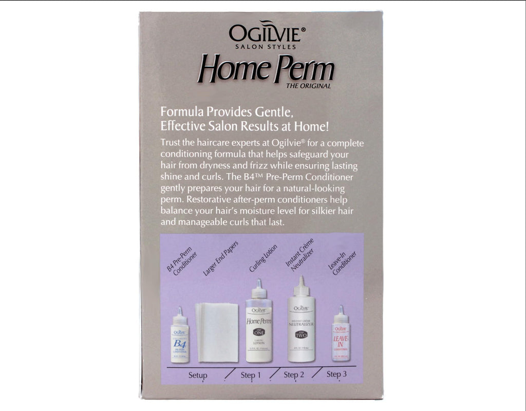 Ogilvie conditioning home perm kit for delicate hair texturizing solution.