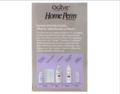 Ogilvie conditioning home perm kit for delicate hair texturizing solution.
