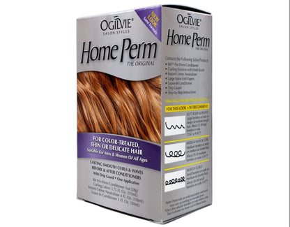 Ogilvie salon styles home perm instructions and end papers layout.