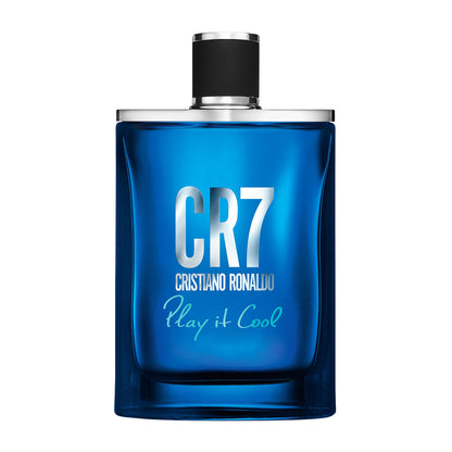 Side view of Cristiano Ronaldo Play It Cool fragrance set